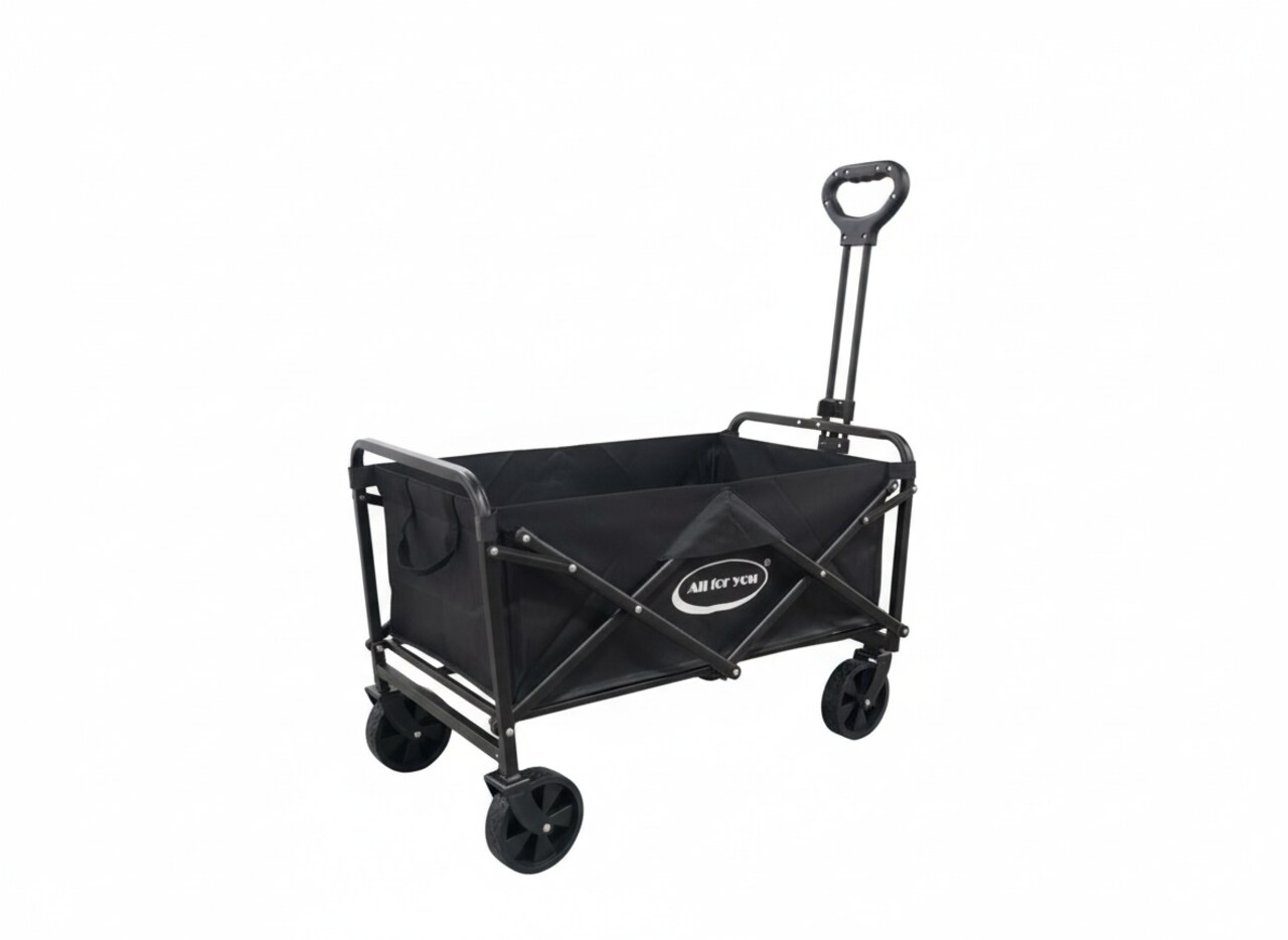 Collapsible Wagon Cart with Wheels Foldable - Folding Utility Heavy Duty Wagons Carts for Grocery Sports Garden Shopping Camping Wheelbarrows